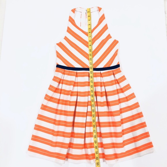 Pink & Violet Halter Dress Girls Sz 14 Bright Orange Open Back Sleeveless - Picture 10 of 11